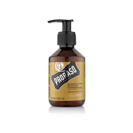 Proraso Beard Shampoo Wood and Spice шампунь для бороди 200 мл з деревним ароматом кедра та спеціями для очищення та зволоження