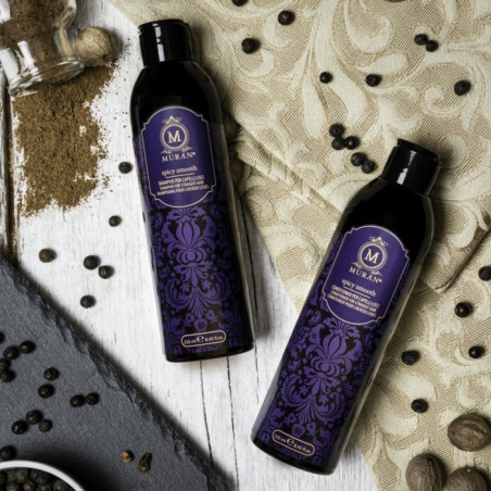 MURAN Spicy Smooth Shampoo 250ml — зволоження, випрямлення, усунення пухнастості та надання шовковистого вигляду волосся —