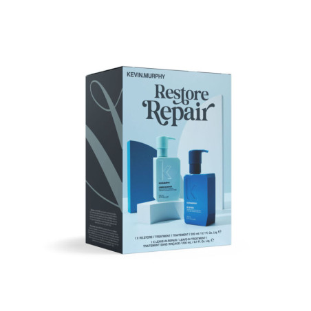 Набір Kevin Murphy Re.Store Repair Holiday 2024 для реконструкції волосся: очищувальний догляд 200 мл, незмивний 200 мл —
