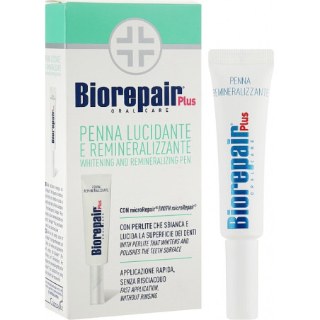 Ремінералізуючий та відбілюючий олівець BioRepair Plus 12 мл — наногідроксиапатит, зміцнення емалі, усунення жовтизни — текстура
