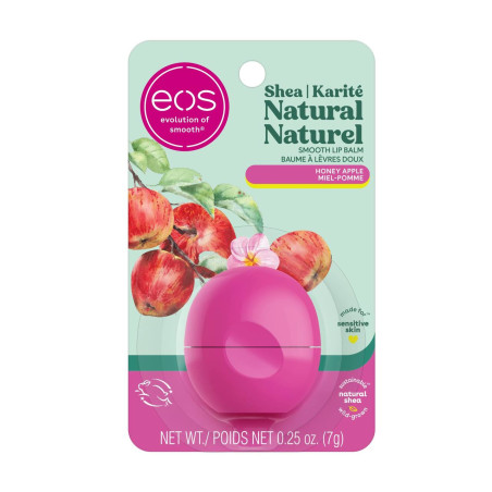 Бальзам для губ EOS Visibly Soft Lip Balm Honey Apple 7 г — олія ши, жожоба, вітамін Е, зволоження, захист — вигляд товару