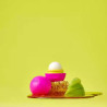 Бальзам для губ EOS Visibly Soft Lip Balm Honey Apple 7 г — олія ши, жожоба, вітамін Е, зволоження, захист — текстура