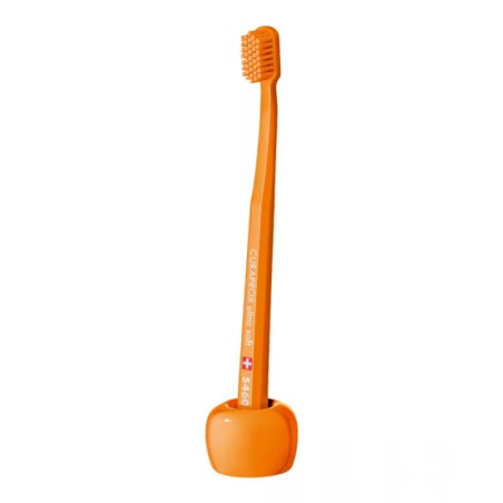 Підставка під зубну щітку Curaprox Be you Toothbrush Foot Orange — керамічна, стійка до вологи, міцна, оранжевого кольору, для