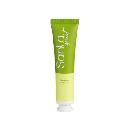 Крем для рук Santa Fruit Kiwifruit Hand Cream 35 мл — екстракт ківі, пантенол, вітамін Е, зволоження та відновлення — текстура