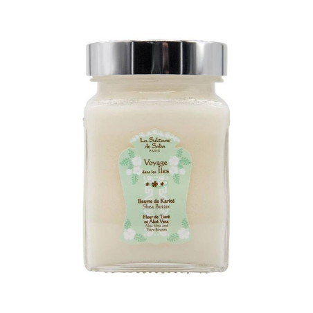 Масло Каріте La Sultane de Saba Beurre de Karite 300ml — зволоження, живлення, пом'якшення шкіри, алое вера, квітка таїрі —