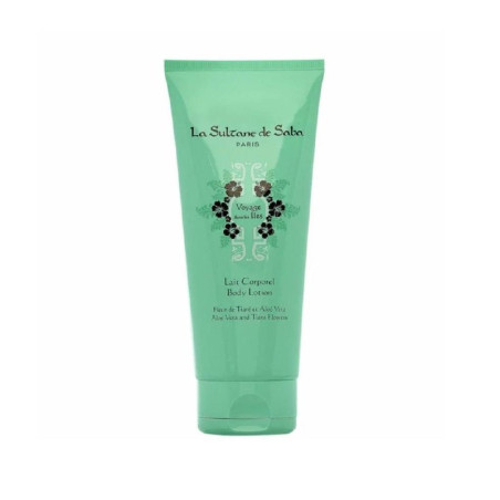 Молочко для тіла La Sultane De Saba Body Lotion Aloe Vera and Tiare 200ml — зволоження, живлення, усунення сухості, олії