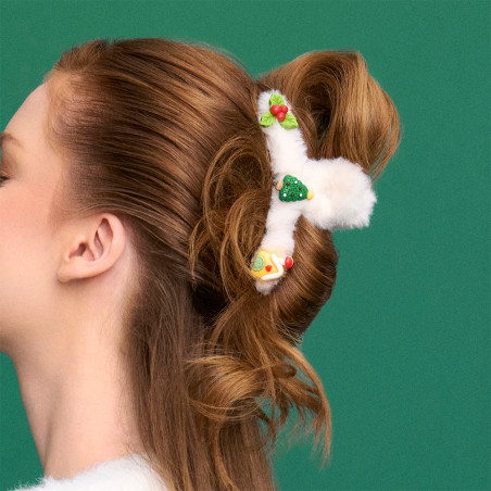 Подарунковий набір заколок для волосся Invisibobble Gift Set Festive Fluff 3шт — високий рівень зносостійкості, не ламаються
