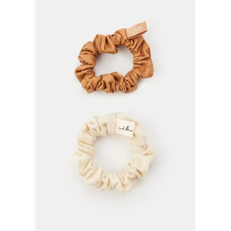 Резинка-браслет для волосся Invisibobble Sprunchie Slim Premium Creme De Caramel 2шт — вбудовані SLIM-спіралі для елегантного