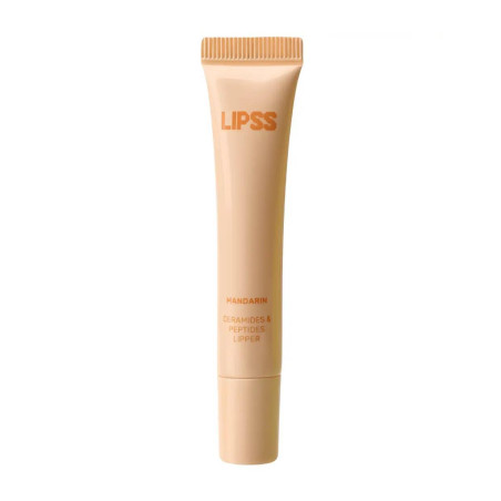 Блиск для губ LIPSS Mandarin Ceramides Peptides Lipper прозорий з ароматом мандарину 8ml — живить, зволожує, загоює, пептиди,
