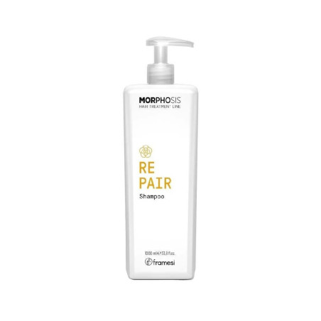 Шампунь глибоко відновлювальний Framesi Morphosis Repair Shampoo для тьмяного волосся з камелією та керамідами 1000 мл — для