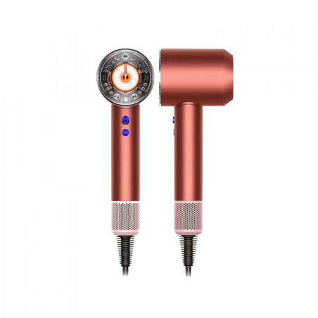 Фен Dyson Supersonic Nural Strawberry Bronze/Blush Pink — швидке висушування, без шкоди, три швидкості — упаковка