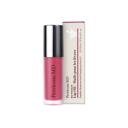 Олія для губ Perricone MD No Makeup Lip Oil Pomegranate Grenade гранатова 5,5 мл — з пептидами та гіалуроном, зволоження,