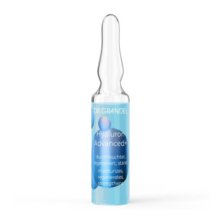 Ампула Dr. Grandel Hyaluron Advanced+ 3ml — 10-кратний комплекс гіалуронової кислоти, інтенсивне зволоження — упаковка