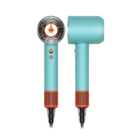Фен Dyson Supersonic Nural Ceramic Patina/Topaz — для всіх типів волосся, швидке висушування без шкоди, три швидкості, чотири