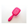 Щітка для волосся JANEKE SUPERBRUSH SMALL неоново-рожева — спеціально закруглені кінчики зубців, делікатний масаж шкіри голови,
