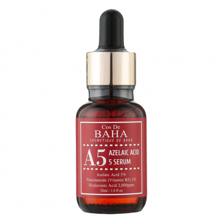Сироватка протизапальна Cos De Baha A5 Azelaic Acid 5% Serum з азелаїновою кислотою 5%, ніацинамідом та пантенолом 30 мл —