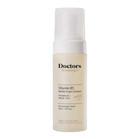 Doctors Vitamin B5 Bubble Foam Cleanser 150 мл — пінка-мус для вмивання з Д-пантенолом, гліцерином та саліциловою кислотою, для