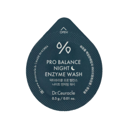Dr.Ceuracle Pro-Balance Night Enzyme Wash 0,5g — вечірня ензимна пудра з пробіотиками для глибокого очищення шкіри, з деревним