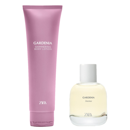 Zara Gardenia Intense 90ml + Gardenia Shimmering Body Lotion 150ml — східний квітковий аромат, теплий та привабливий, для