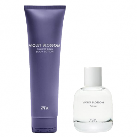 Zara Violet Blossom Intense 90ml + Violet Blossom Shimmering Body Lotion 150ml — чарівний аромат магнолії та білої лілії, тепла