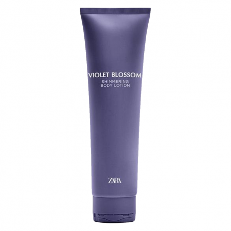 Zara Violet Blossom Intense 90ml + Violet Blossom Shimmering Body Lotion 150ml — освітлюючий та зволожуючий лосьйон, олія ши