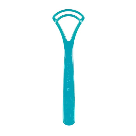 Скребок для чищення язика з подвійним лезом Curaprox Tongue Cleaner CTC 202 Double Blade — бореться з неприємним запахом з