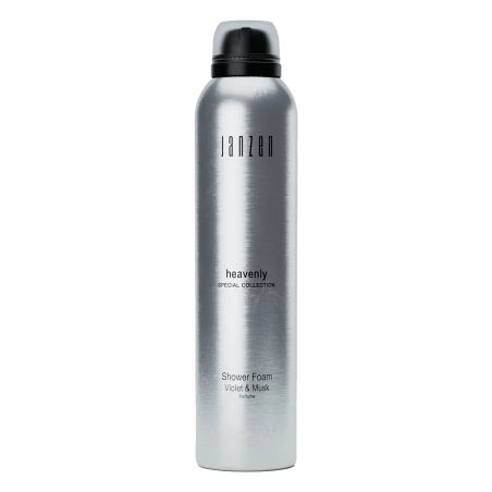 Піна для душу JANZEN Heavenly Shower Foam Violet Musk 200 ml — квітковий аромат, пом'якшення шкіри, створення пишної піни, для