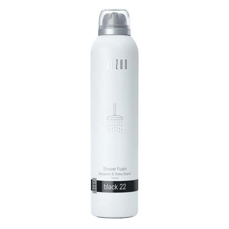 Піна для душу JANZEN Black 22 Shower Foam Bergamot Tonka Beans 200 ml — деревно-пряний аромат, ретельне очищення, пом'якшення