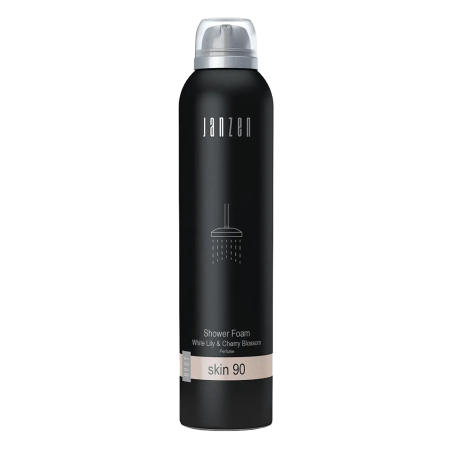 Піна для душу JANZEN Skin 90 Shower Foam White Lily Cherry Blossom 200 ml — квітковий аромат, ретельне очищення, пом'якшення