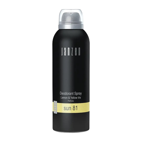 Дезодорант-спрей для тіла JANZEN Sun 81 Lemon Yellow Iris 150 ml — зволожуючий та поживний, нейтралізує запахи,