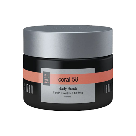 Скраб для тіла JANZEN Coral 58 Body Scrub 420 ml — таласотерапія, живлення та зволоження, квітковий аромат — упаковка