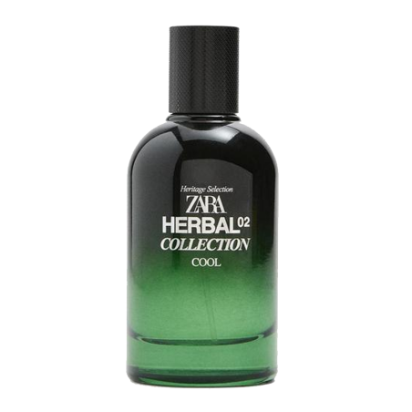 Парфумована вода ZARA Herbal 02 Collection Cool 100ml — трав'янистий фужерний, чистий, органічний — упаковка
