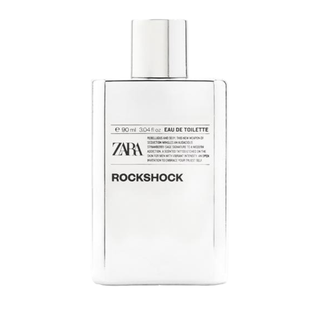 Туалетна вода ZARA Rockshock 90ml — поєднання полуниці, лаванди, какао, молодіжний бунтарство — упаковка
