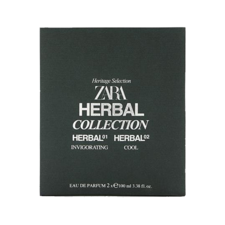 Набір парфумів ZARA Herbal Collection Herbal 01 Invigorating 100ml + Herbal 02 Cool 100ml — лаванда, ірис, замша, грейпфрут,