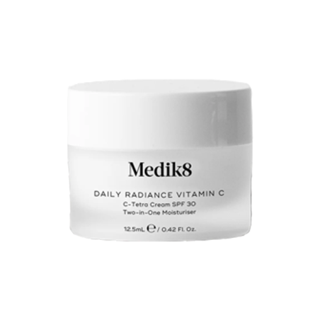 Крем антиоксидантний зволожувальний Medik8 Daily Radiance Vitamin C SPF30 з вітамінами С, Е та гіалуроном 50 мл — живлення,