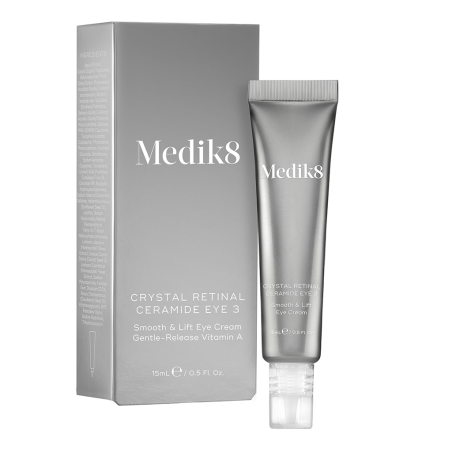 Крем для очей розгладжуючий Medik8 Crystal Retinal Ceramide Eye 3 з ретинальдегідом, гіалуроном та керамідами 15 мл — живлення