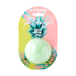 Бомбочка для ванни Mr.Scrubber Pineapple 200g — тонізуючий ефект, пом'якшення шкіри, зняття подразнень, освітлення шкіри,