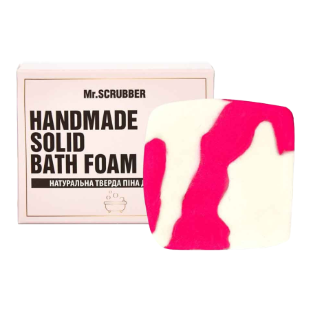 Натуральна тверда піна для ванни Гуава Mr.Scrubber Handmade Solid Bath Foam 100g — очищення, зволоження, розслаблення,