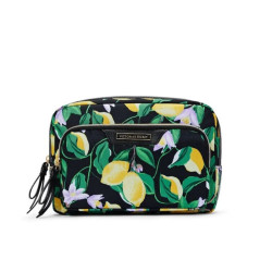 Косметичка VICTORIAS SECRET Glam Bag чорна в лимони — стильний органайзер, практичне зберігання косметики, компактний розмір —