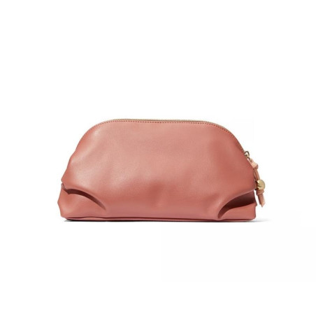 Косметичка VICTORIAS SECRET Cosmetic Case коралова — розміри 26 х 15 х 8 см, блискавка з декоративною кулькою, колекція Bare