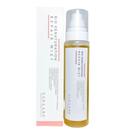 Тонер-спрей USOLAB Bio Renaturation Repair Mist 150ml — омолоджувальний ефект з центелою та глутатіоном, для зволоження та