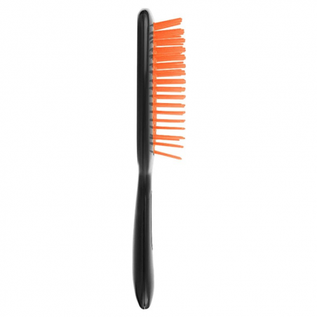 Щітка для волосся JANEKE SUPERBRUSH чорна з помаранчевим — ергономічний корпус, масажний ефект, циркуляція повітря, термостійка