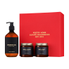 Подарунковий набір POETRY HOME Skin Care — гель для душу, скраб для тіла, сіль для ванни, 300 мл/300 г/300 г, очищення та
