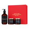 Подарунковий набір POETRY HOME Soft Skin — лосьйон для тіла, скраб для тіла, сіль для ванни, 300 мл/300 г/300 г, живлення та