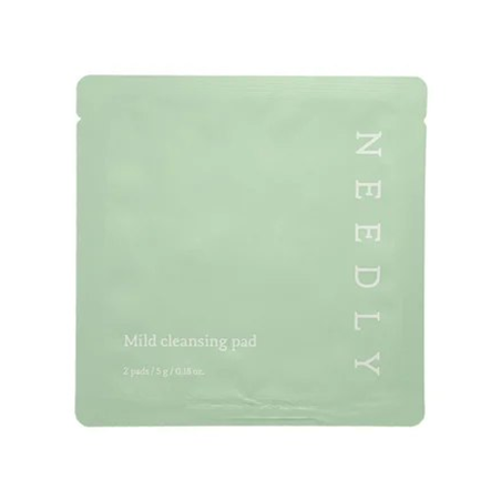 Очищувальні педи для обличчя Needly Mild Cleansing Pad 2 шт — видалення макіяжу та санскрину, пантенол, алантоїн, сквалан, для