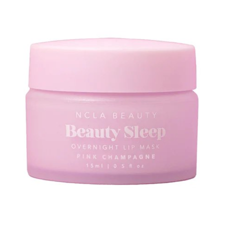 Нічна маска для губ NCLA Beauty Overnight Lip Mask Pink Champagne 15 мл — інтенсивне живлення та зволоження, з оліями ши та