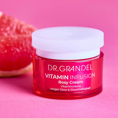 Вітамінний крем з екстрактом рожевого грейпфрута Dr.Grandel Vitamin Infusion Rosy Cream 125ml — омолоджуючий ефект, підвищення