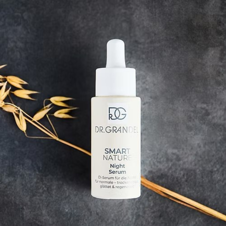 Сироватка нічна Dr. Grandel Smart Nature Night Serum 30 мл — живлення, зволоження, розгладження, екстракт вівса, олії бузини та