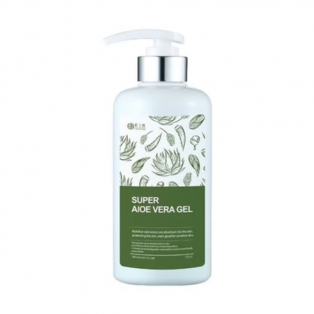 Гель з екстрактами алое вера 80%, ромашки, солоду, кактуса EIR Super Aloe Vera Gel 500ml — зволожує, заспокоює, для всіх типів