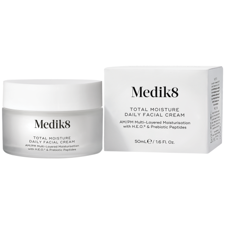 Крем зволожувальний щоденний Medik8 Total Moisture Daily Facial Cream з мультимолекулярним гіалуроном та керамідами 50 мл —